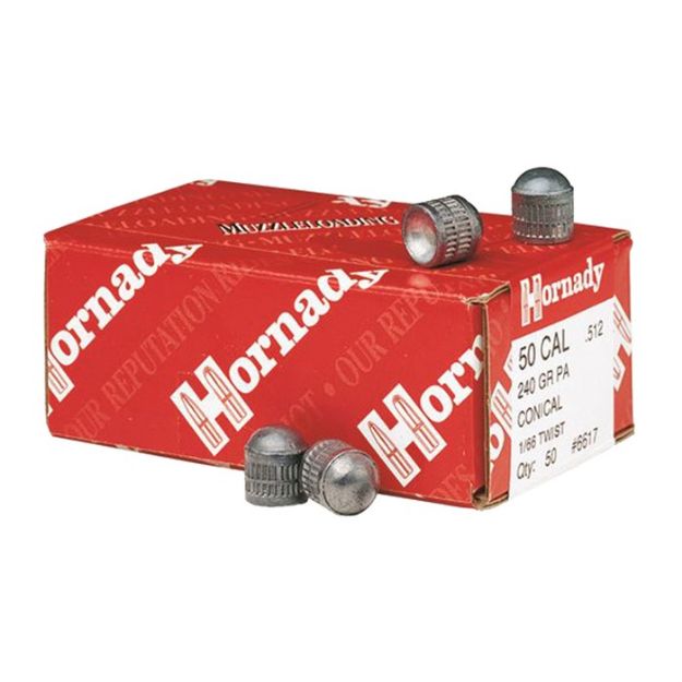 Picture of 50 Caliber (0.512'' ) 240Gr Pa Conical Muzzleloading 50/Box