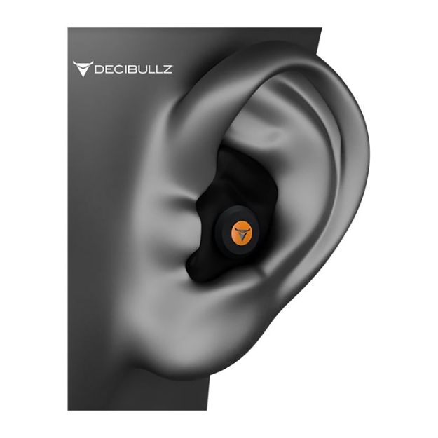 Picture of Custom Molded Percussive Shooting Earplug,  Black