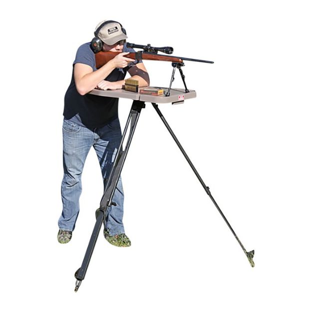 Picture of High-Low Shooting Table Adjustable Height Dark Earth