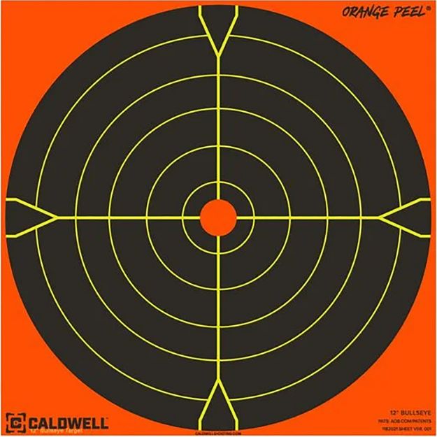 Picture of 5.5'' Orange Peel Bullseye Target 25 Pack