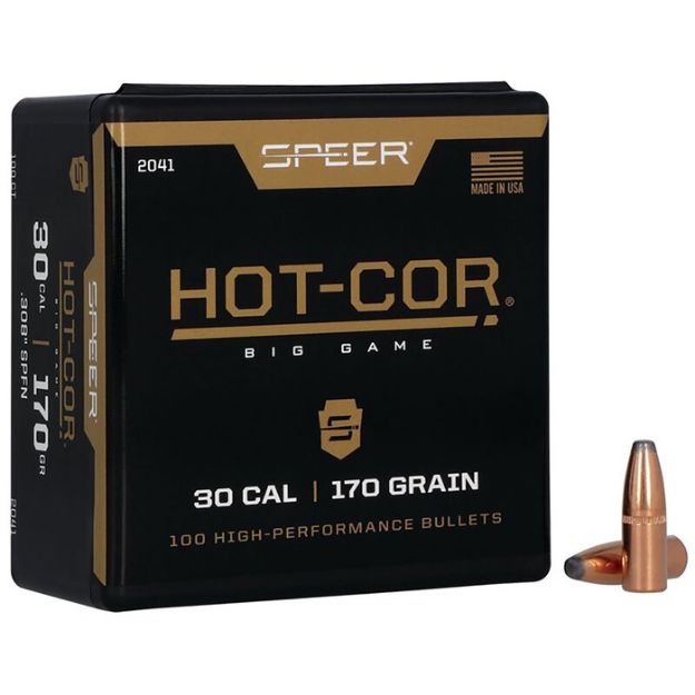Picture of 30 Caliber (0.308'') 170Gr Soft Point Flat Nose 100/Box