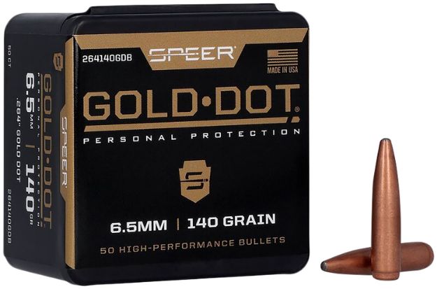Picture of 264 Caliber/6.5Mm (0.264'') 140Gr Gold Dot Soft Point 50/Box
