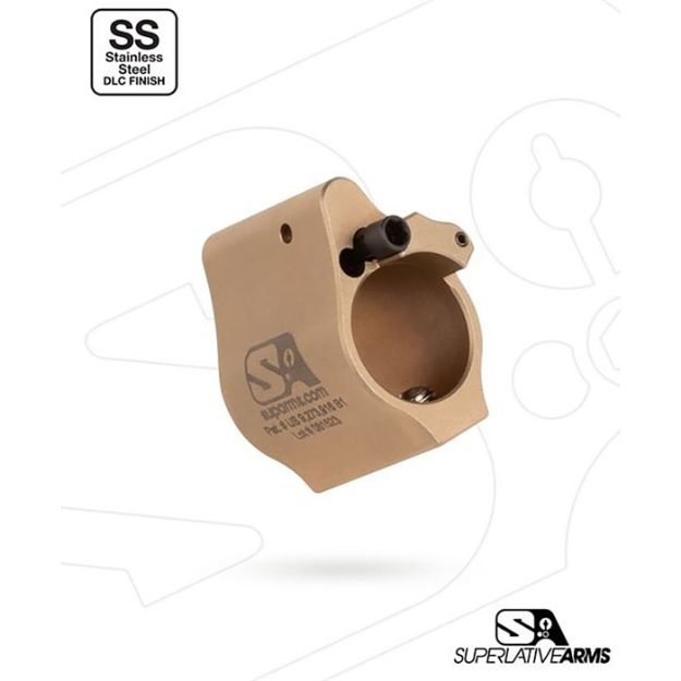 Picture of Ar-15 Solid Ss Adjustable Gas Block .750'' Tan