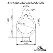 Picture of Ar-15 Solid Ss Adjustable Gas Block .875'' Tan