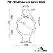 Picture of Ar-15 Solid Ss Adjustable Gas Block .936'' Tan