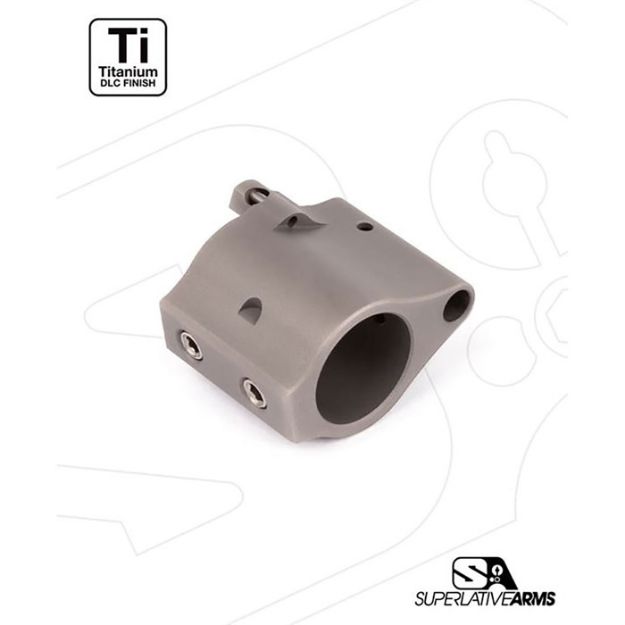 Picture of Ar-15 Solid Titanium Adjustable Gas Block .750'' Gray