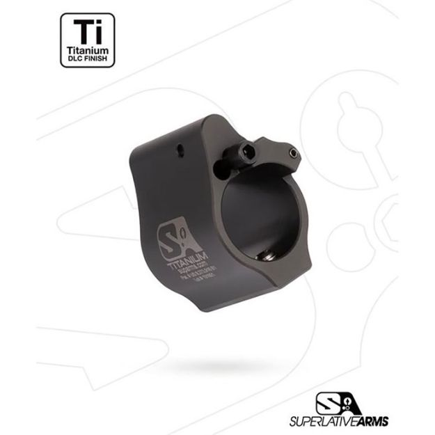 Picture of Ar-15 Solid Titanium Adjustable Gas Block .875'' Black