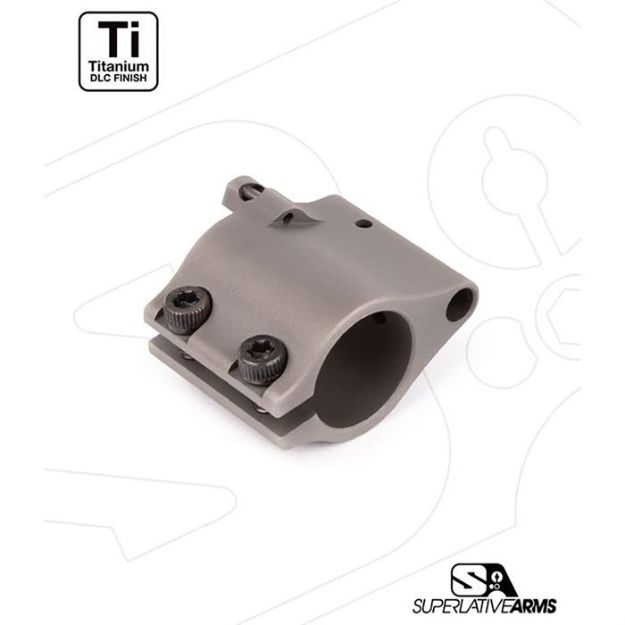 Picture of Ar-15 Clamp On Titanium Adjustable Gas Block .750'' Gray