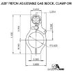 Picture of Ar-15 Adj Piston System W/Clampon .625'' Gas Block Carbine Rh