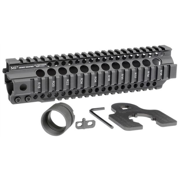 Picture of Ar-15 Combat T-Series 1-Pc Free Float Handguard 9.5'' Black