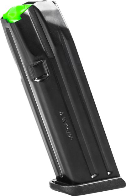 Picture of 9Mm Luger 18Rd Magazine For Glock-17 Black W/Green Follower