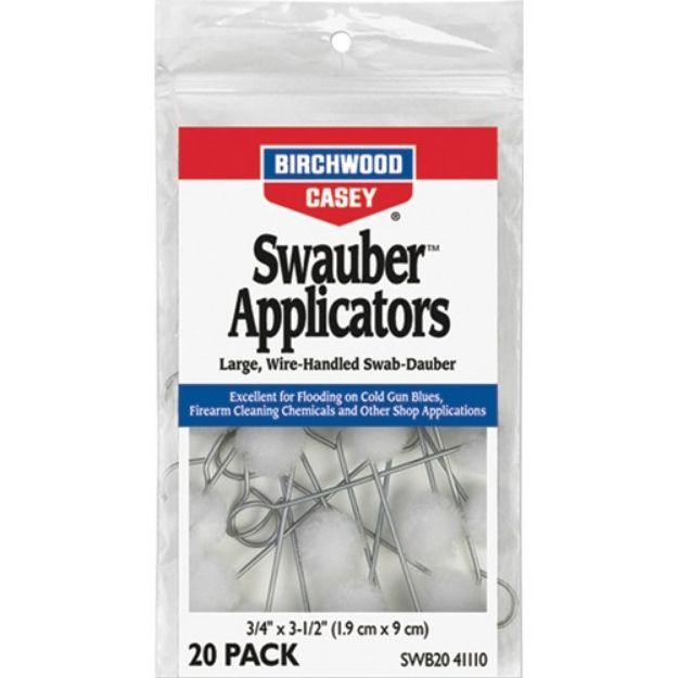 Picture of Birchwood Casey Swauber Applicators (20 Pk)