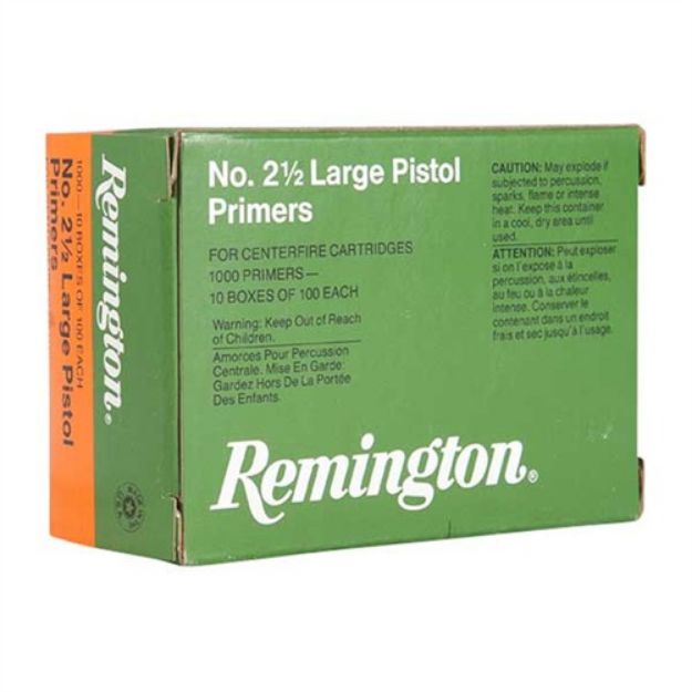 Picture of #2-1/2 Large Pistol Primers 1,000/Box