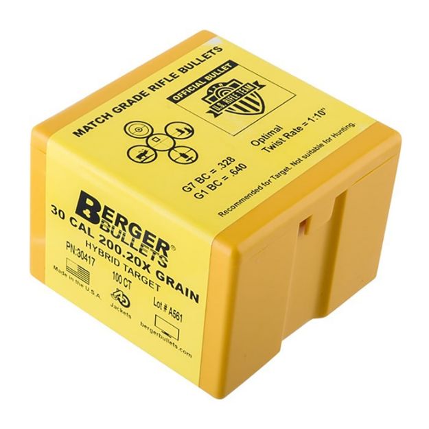 Picture of Hybrid Target 30 Caliber (0.308'') 200.20X Hybrid Bt 500/Bx