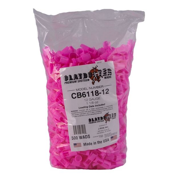 Picture of 12 Gauge 1 To 1-1/8Oz Wads Federal & Import Pink 500/Bag