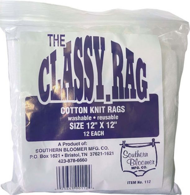 Picture of Southern Bloomer 100% Knit Rags 12"X12" 12 Per Bag