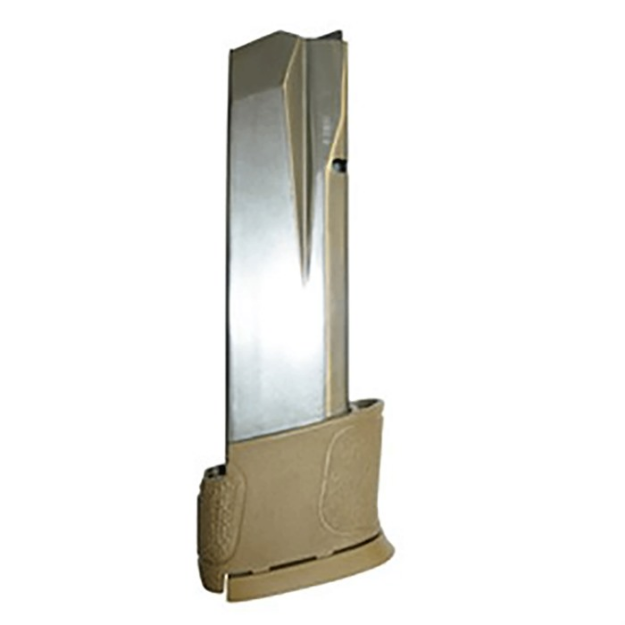 Picture of S&W Magazine M&P45 14Rd W/Finger Ext. Black/Brown Bas!