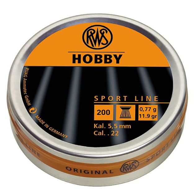 Picture of Rws Pellets 22 Hobby 11.9Gr Sport Line 200-Pack