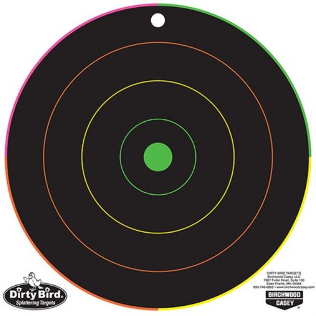 Picture of B/C Target Dirty Bird 8" Multi -Color Bull's-Eye 20 Targets
