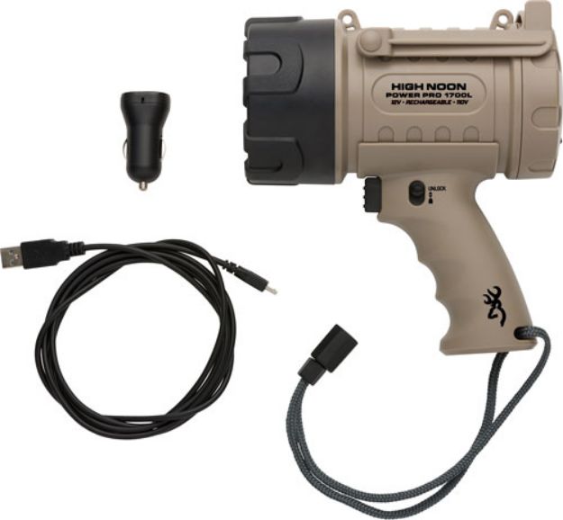 Picture of Browning High Noon Power Pro Spotlight 1700 Lumens Rechrgbl