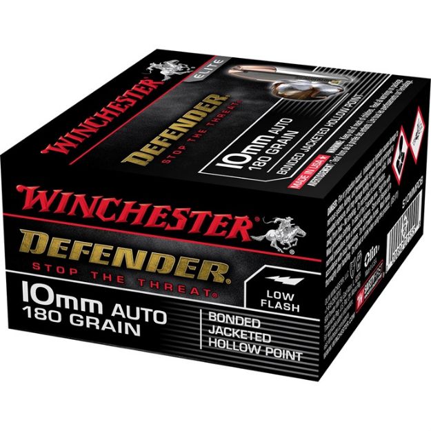 Picture of Winchester Defender 10Mm 180Gr Bonded Jhp 20Rd 10Bx/Cs