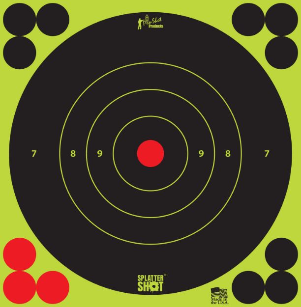 Picture of PRO-SHOT 6" GREEN BULLSEYE 12PK