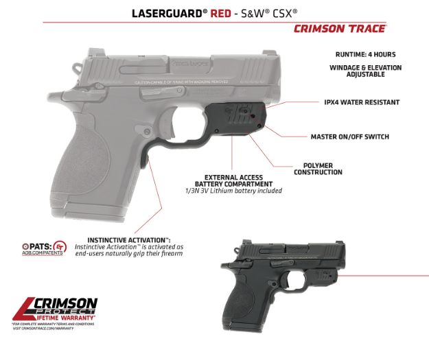 Picture of Laserguard S&W Csx Red