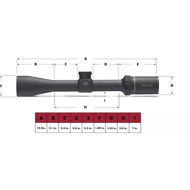 Picture of BURRIS FFE1 3-9X40 BLSTC PLX SG MAT