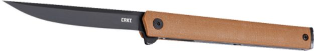 Picture of Crkt Ceo Flipper 3.3" Plain Edge Desert Tan/Black Aus8!