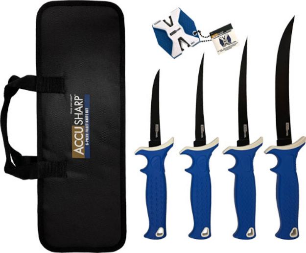Picture of Accusharp 6-Piece Fillet Knife Kit W/Sharpener & Zip Case