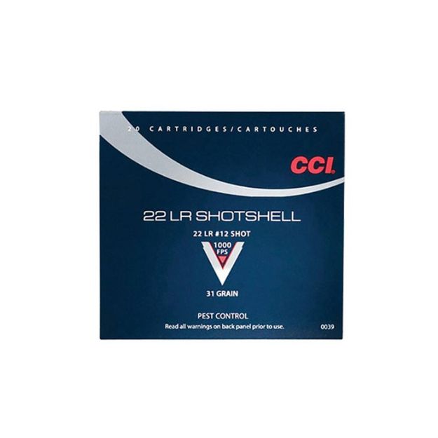 Picture of Cci Shotshell 22Lr 31Gr #12 Shot 1000Fps 20Rd 100Bx/Cs