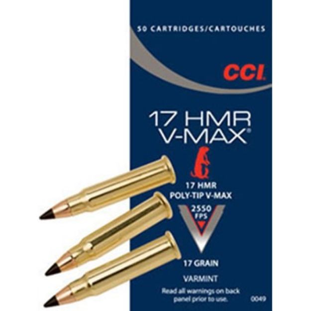 Picture of Cci V-Max 17Hmr 17Gr 2550Fps 50Rd 40Bx/Cs