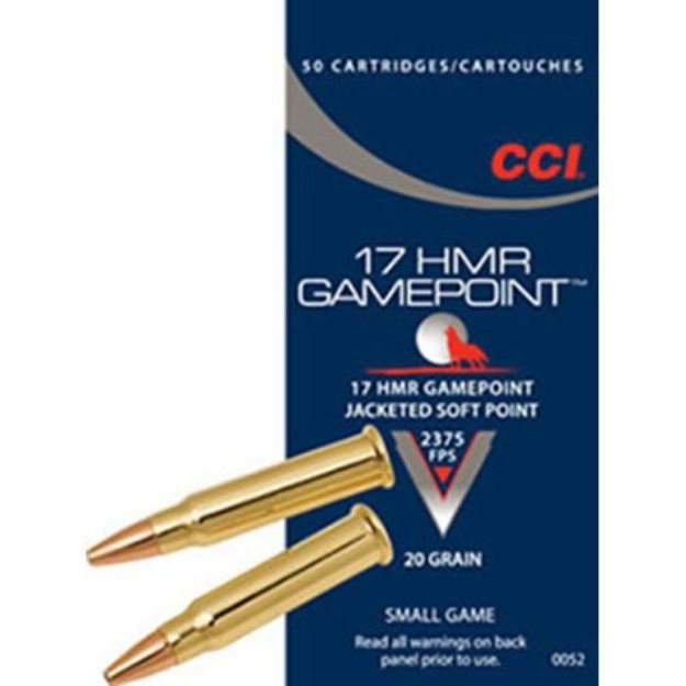 Picture of Cci Gamepoint 17Hmr 20Gr Jsp 1875Fps 50Rd 40Bx/Cs