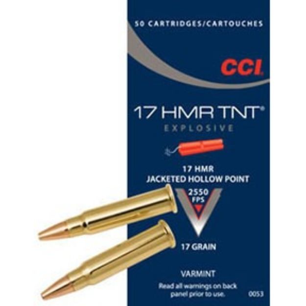 Picture of Cci 17Hmr 17Gr Tnt-Hp 2550Fps 50Rd 40Bx/Cs