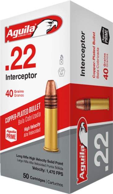 Picture of Aguila Interceptor 22Lr 40Gr Lead-Rn 1000Rd Case Lot