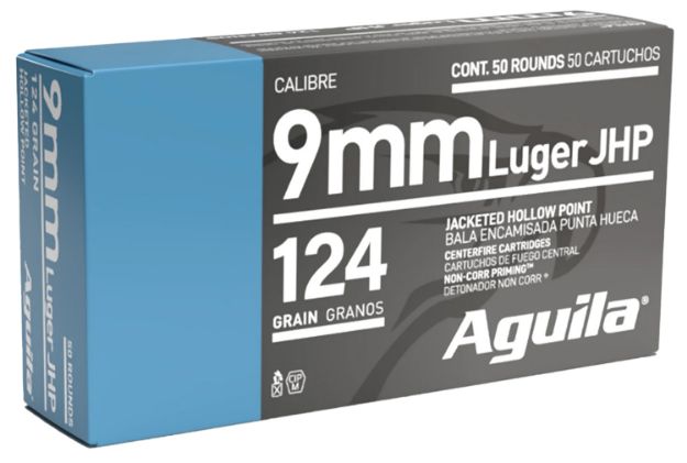 Picture of Aguila 9Mm Luger 124Gr Jhp 50Rd 10Bx/Cs