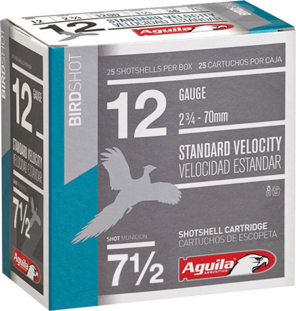 Picture of Aguila Shotshell 12Ga 2.75" 1-1/8Oz #7.5 250Rd Case Lot