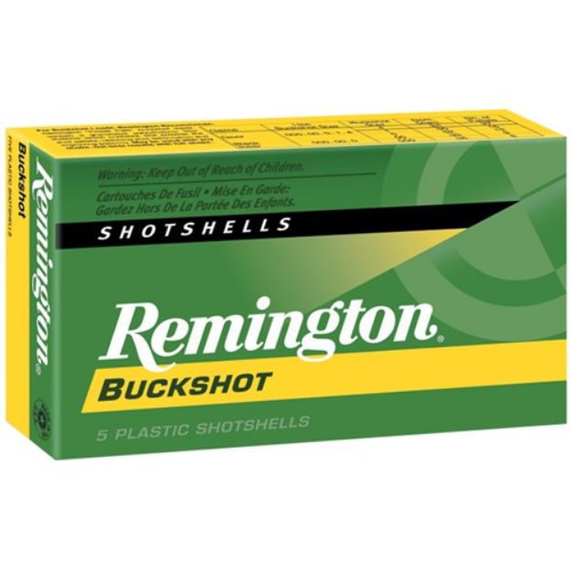 Picture of Remington Buckshot 12Ga 2.75" 00 Buck 12 Pellets 5Rd 50Bx/Cs