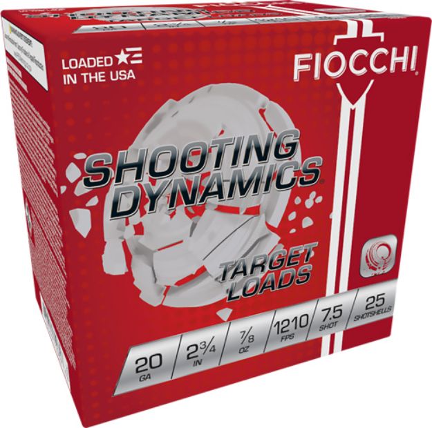 Picture of Fiocchi 20Ga 2.75" 7/8Oz #7.5 1210Fps 250Rd Case Lot