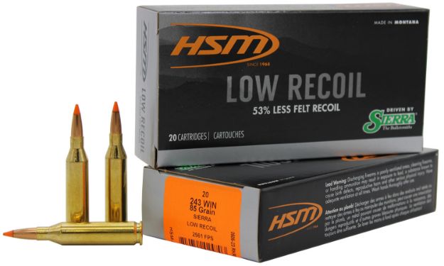 Picture of Hsm Low Recoil 243 Win 85Gr Sbt 20Rd 25Bx/Cs  !