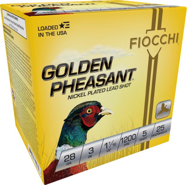 Picture of Fiocchi Golden Pheasant 28Ga 3" 1-1/16Oz #5 25Rd 10Bx/Cs