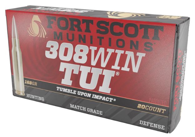 Picture of Fort Scott 308 Win 168Gr Tui Solid Copper 20Rd 10Bx/Cs