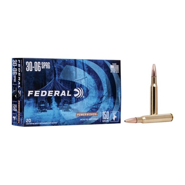 Picture of Federal Power-Shok 30-06 150Gr Sp 20Rd 10Bx/Cs