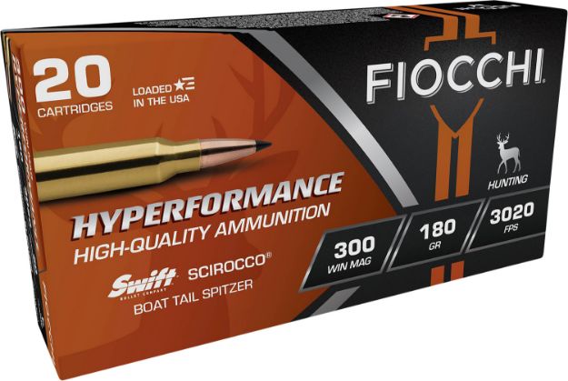 Picture of Fiocchi 300 Win Mag 180Gr Scirocco 20Rd 10Bx/Cs