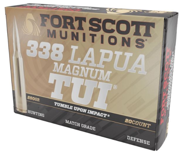 Picture of Fort Scott 338 Lapua Mag 250Gr Tui Solid Copper 20Rd 5Bx/Cs