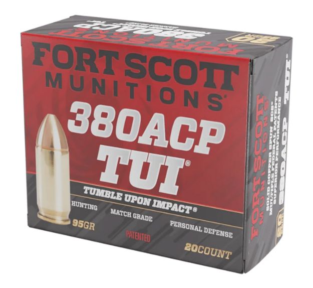Picture of Fort Scott 380 Acp 95Gr Tui Solid Copper 20Rd 25Bx/Cs