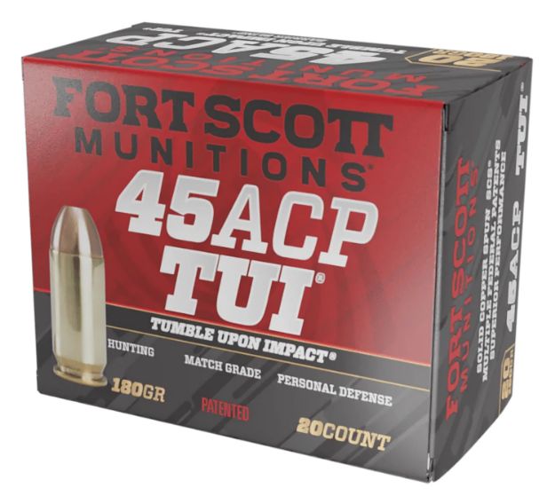 Picture of Fort Scott 45Acp 180Gr Tui Solid Copper 20Rd 25Bx/Cs