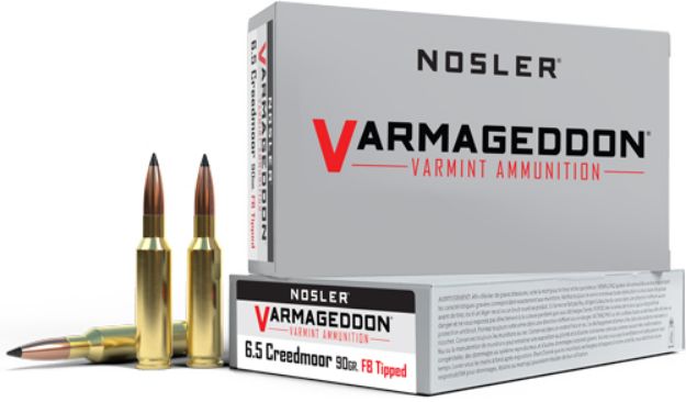 Picture of Nosler Varmageddon 6.5 Cm 90Gr Fbt 20Rd 10Bx/Cs