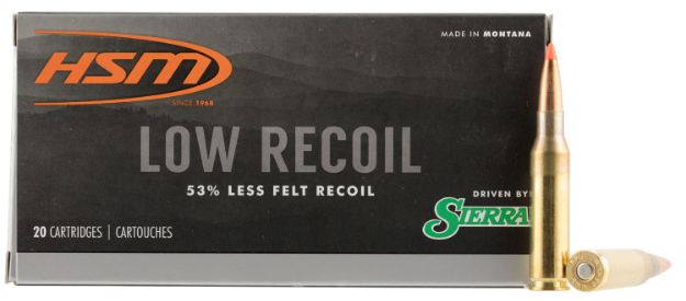 Picture of Hsm Low Recoil 7Mm-08 Rem 140Gr Sbt 20Rd 25Bx/Cs