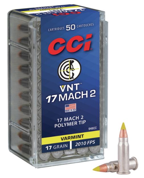 Picture of Cci Vnt 17 Mach2 17Gr Varmint Tipped 50Rd 100Bx/Cs
